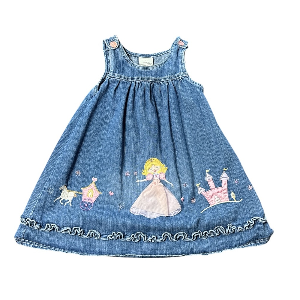 Toddler Girls Denim Princess Dress